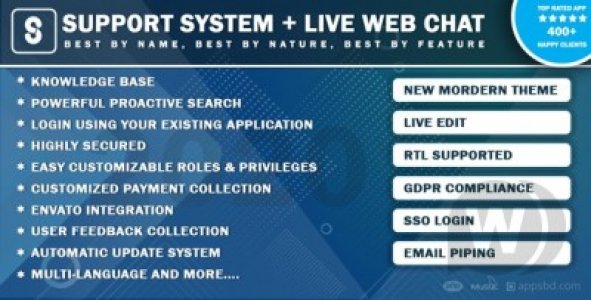 Best Support System-Live Web Chat & Client Support Desk & Support Ticket Help Script