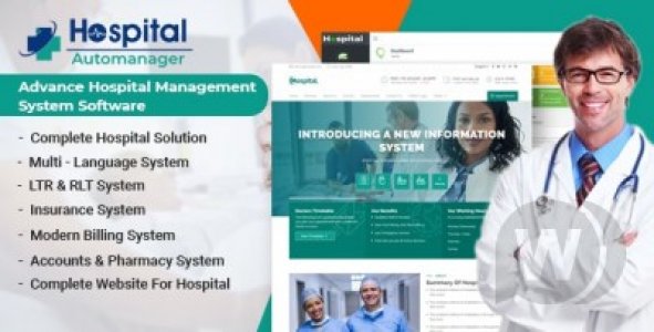 Hospital AutoManager | Advance Hospital Management System Script