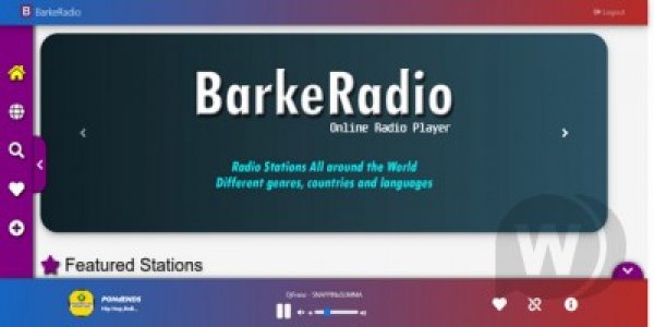 BarkeRadio Online Radio Streaming Portal Script Software