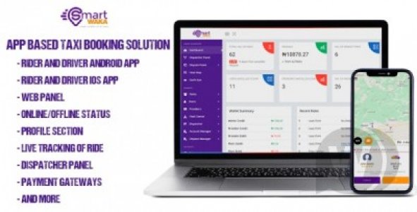 Smartwaka - Complete solution like Uber with webpanel Platform