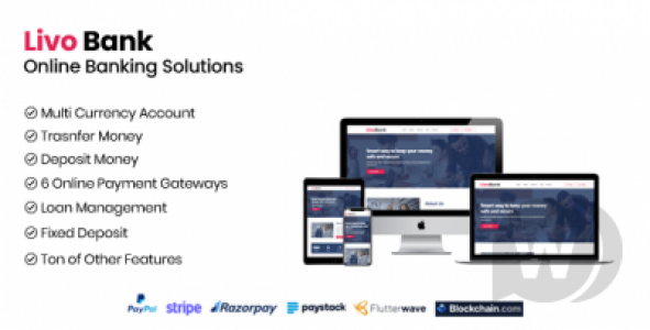 Livo Bank - Complete Online Banking System Pro Script