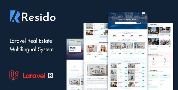Resido - Laravel Real Estate Multilingual System Script