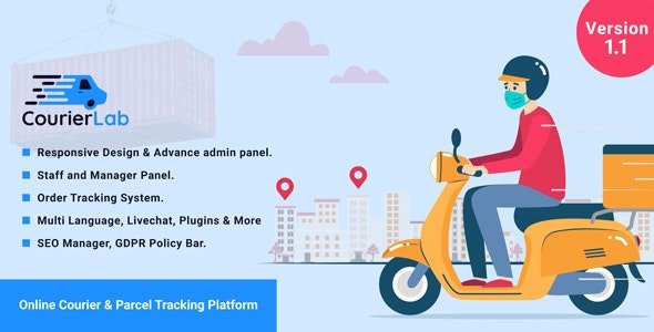 CourierLab - Online Courier And Parcel Tracking Script