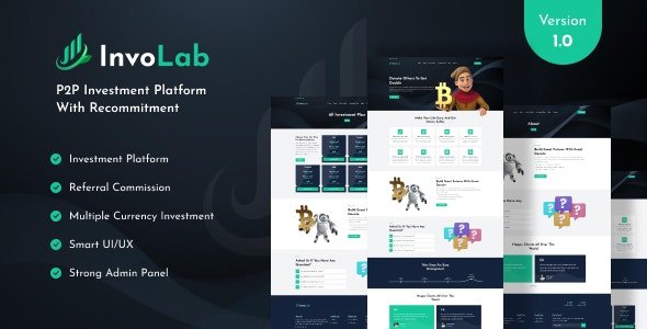 InvoLab - P2P Investment Platform With Recommitment Script