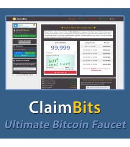 CLAIMBITS - ULTIMATE BITCOIN Faucet SCRIPT