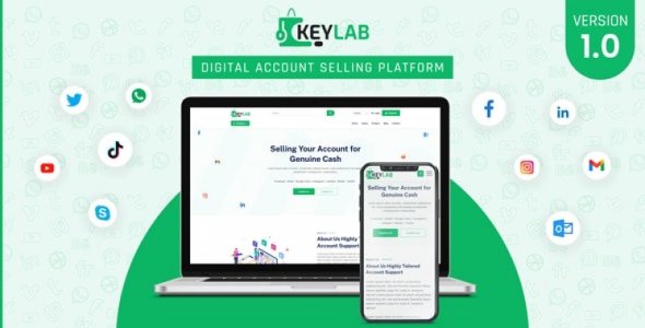 KeyLab - Digital Account Selling Script