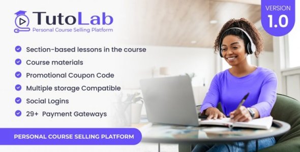 TutoLab - Personal Course Selling Script