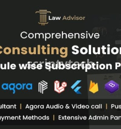 LawAdvisor – Seamless Tele-Advisory Platform Virtual Legal Services with Flutter Apps, Web Admin Script