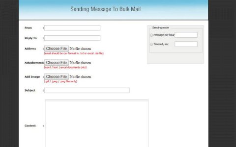 Email Blaster Script