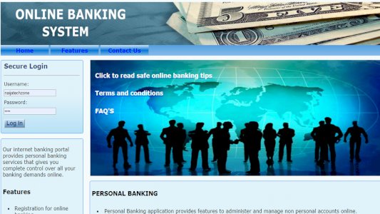 Online Banking Script PHP