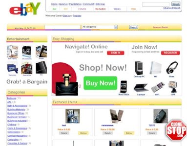FREE DOWNLOAD- EBAY E COMMERCE PHP SCRIPT