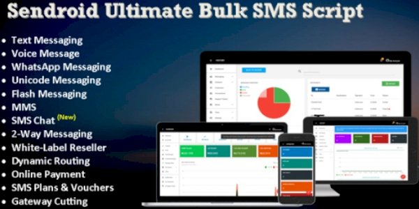 Bulk SMS, WhatsApp & Voice Messaging Script with SMS Chat