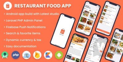 Single restaurant food ordering app - Android App with Admin Backend