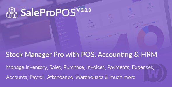 SalePro V3.3.3 - inventory management system with POS, HRM, accounting