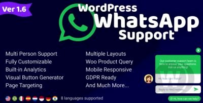 WordPress WhatsApp Support v1.9.6  WhatsApp Chat for WordPress
