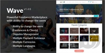 Wave - Freelance Marketplace System script freelance